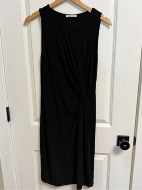 Cupshe Black Sleeveless Knot-Detail Midi Dress